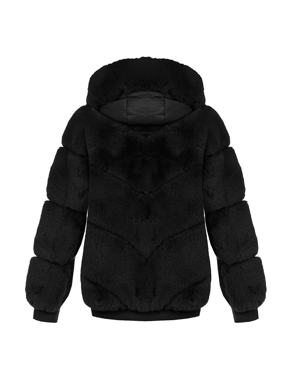 ΜΠΟΥΦΑΝ FAUX FUR ΜΕ ΚΟΥΚΟΥΛΑ - Image 2
