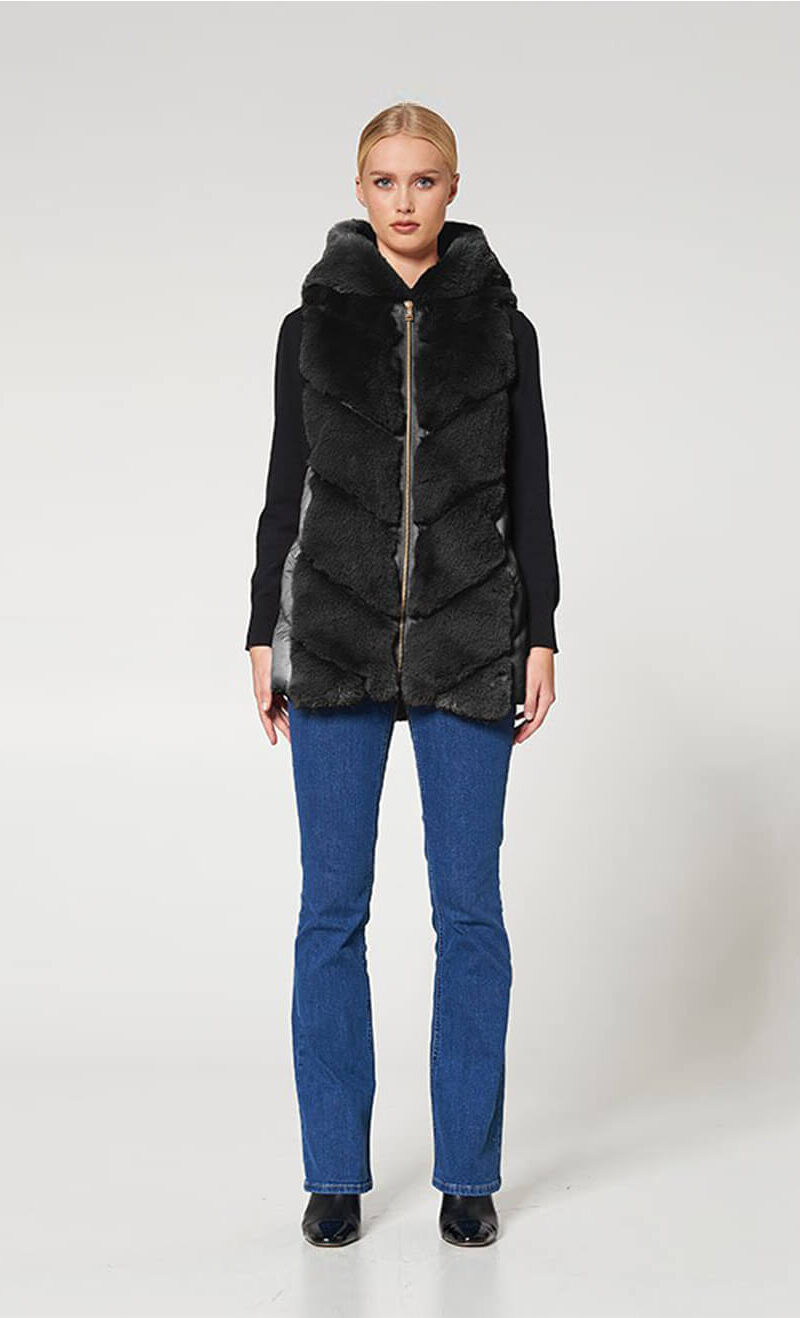 ΑΜΑΝΙΚΟ ΜΠΟΥΦΑΝ FAUX FUR ΜΕ ΚΟΥΚΟΥΛΑ