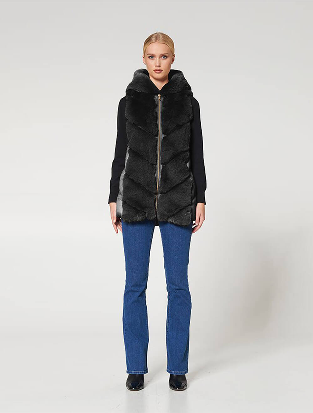 ΑΜΑΝΙΚΟ ΜΠΟΥΦΑΝ FAUX FUR ΜΕ ΚΟΥΚΟΥΛΑ