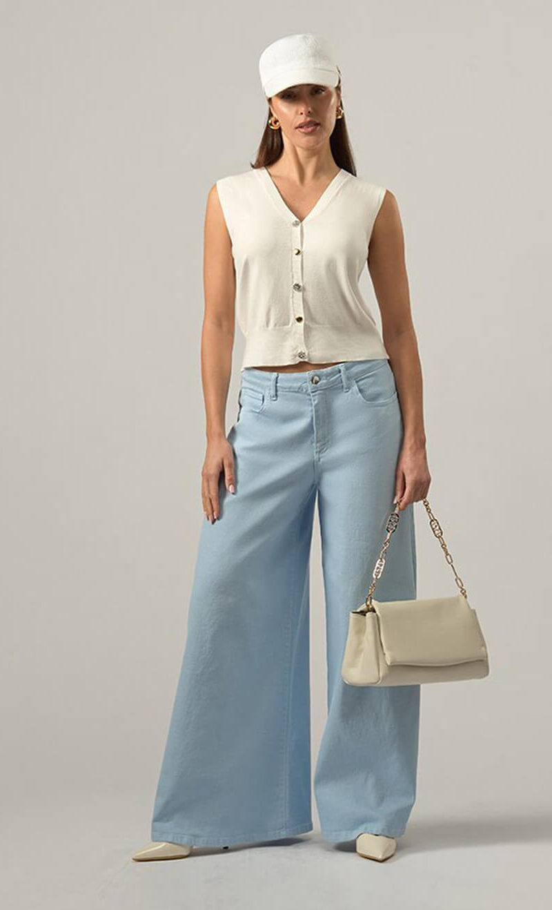 ΠΑΝΤΕΛΟΝΙ COTTON WIDE LEG
