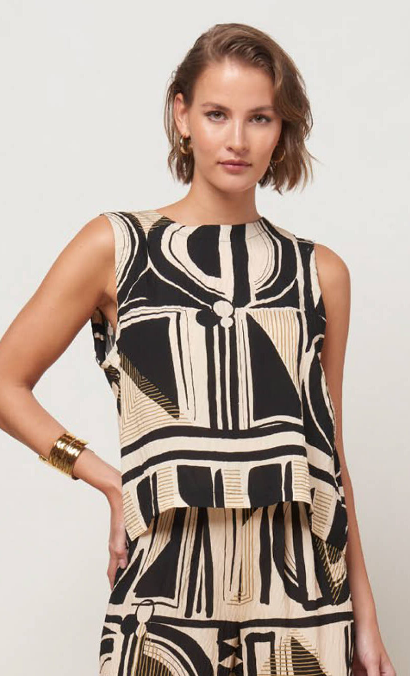TOP BOXY ETHNIC PATTERN