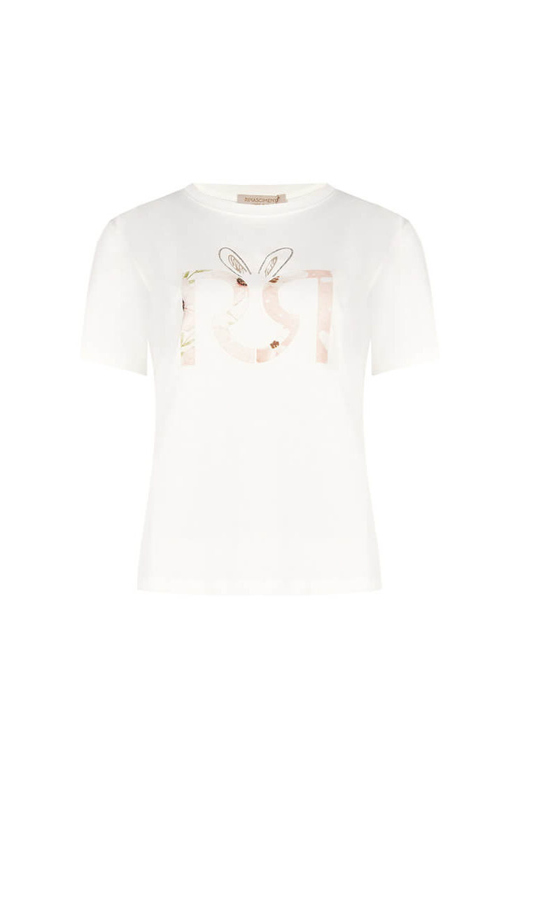 T-SHIRT COTTON ΜΕ ΣΤΡΑΣ